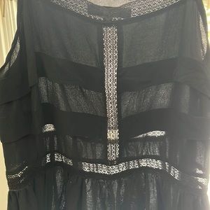 Madewell silk peplum cami top size XS